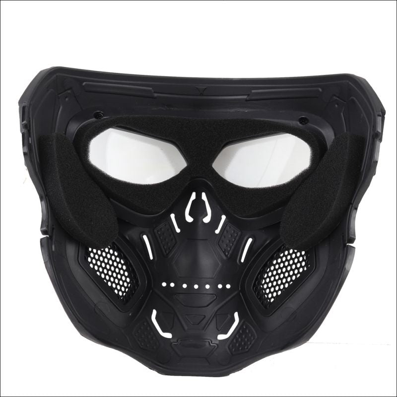 Skull Full Face Tactical Mask with Colored Goggles by HitMyNeed
