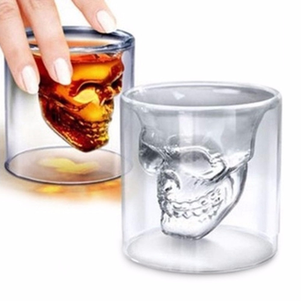 Skull Head Double-Wall Doomed Shot Glass 25 ml by HitMyNeed