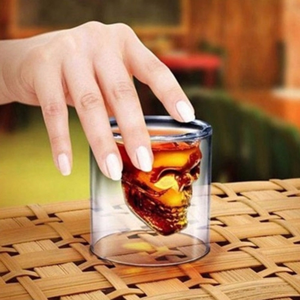 Skull Head Double-Wall Doomed Shot Glass 25 ml by HitMyNeed