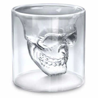 Skull Head Double-Wall Doomed Shot Glass 25 ml by HitMyNeed