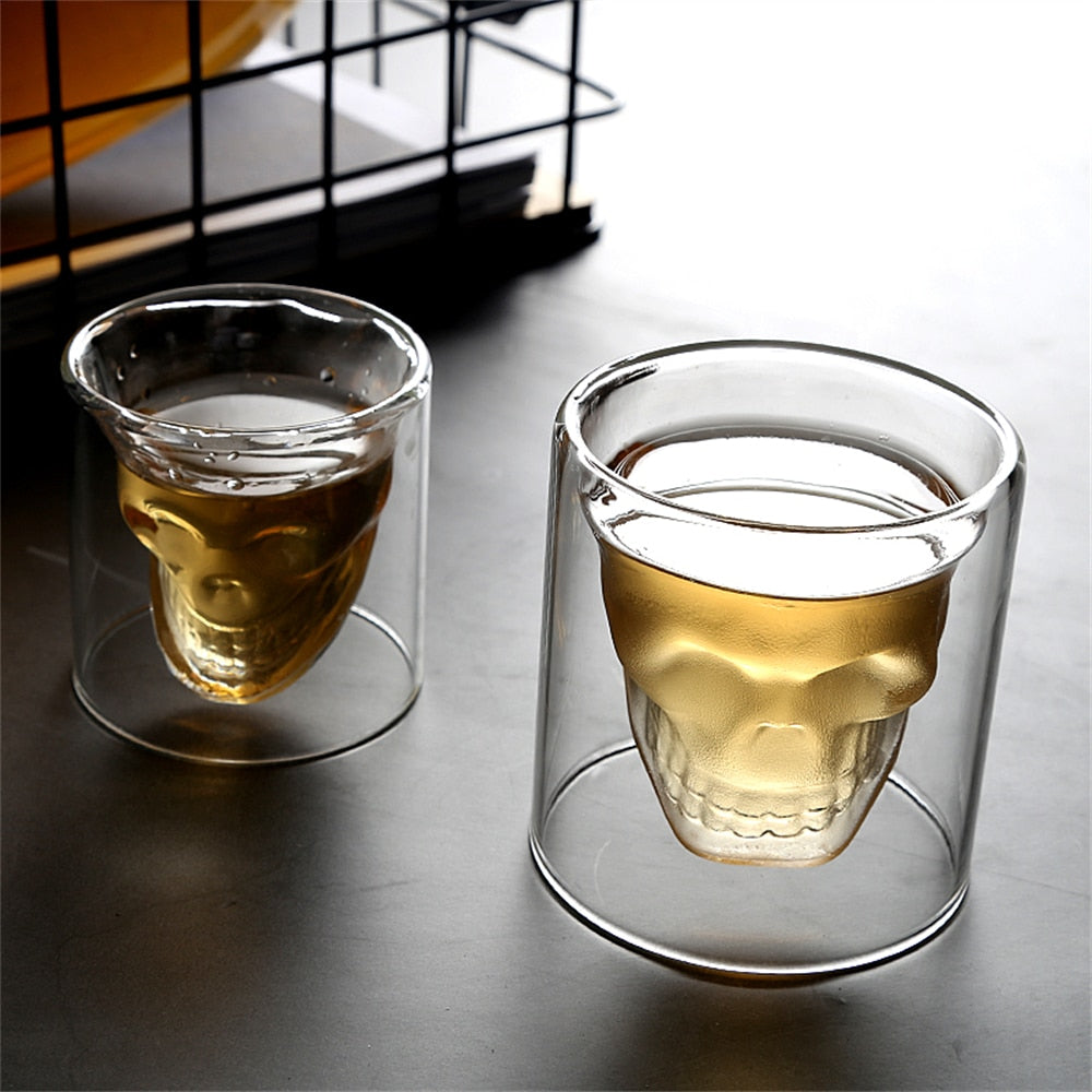 Skull Head Double-Wall Doomed Shot Glass 25 ml by HitMyNeed