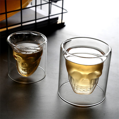 Skull Head Double-Wall Doomed Shot Glass 25 ml by HitMyNeed