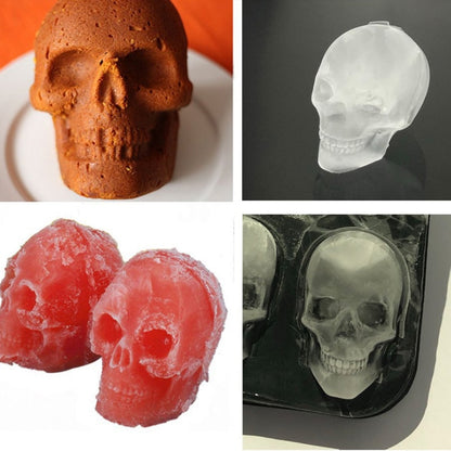 Skull Ice Cube Tray 3D Silicone Mold by HitMyNeed
