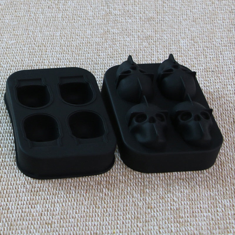 Skull Ice Cube Tray 3D Silicone Mold by HitMyNeed