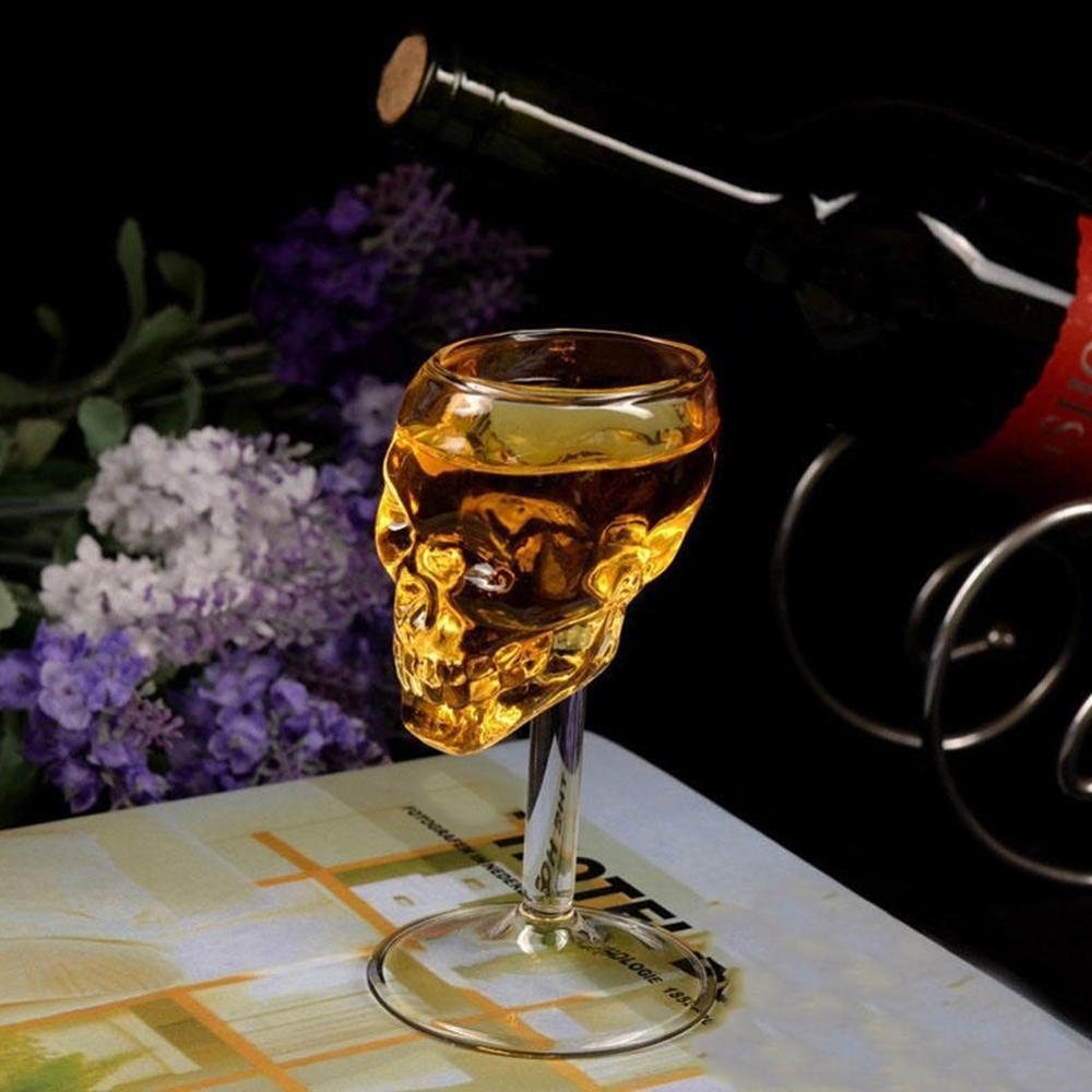 Skull Wine Glass 75ml Borosilicate Cocktail Cup by HitMyNeed