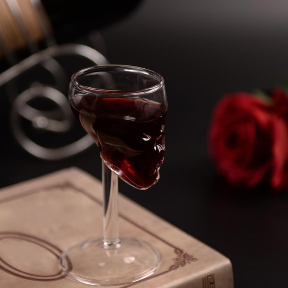 Skull Wine Glass 75ml Borosilicate Cocktail Cup by HitMyNeed
