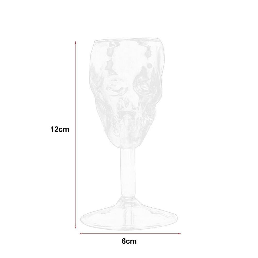 Skull Wine Glass 75ml Borosilicate Cocktail Cup by HitMyNeed