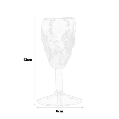 Skull Wine Glass 75ml Borosilicate Cocktail Cup by HitMyNeed
