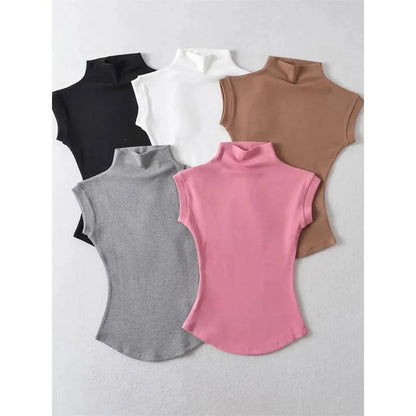 Sleeveless Women's Turtleneck Top by HitMyNeed