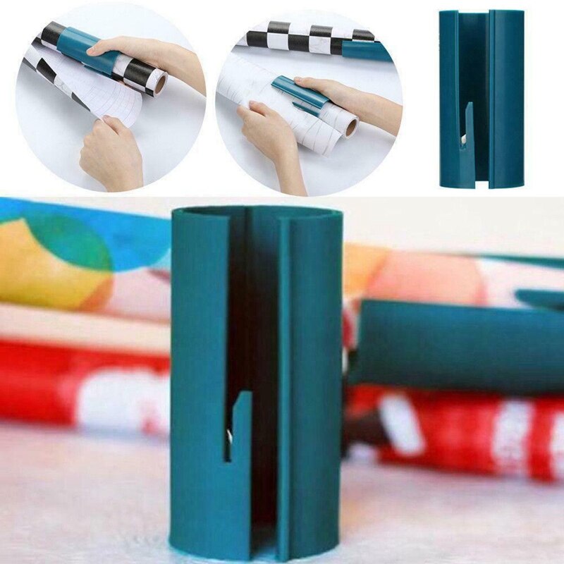 Sliding Wrapping Paper Cutter and Roll Organizer by HitMyNeed