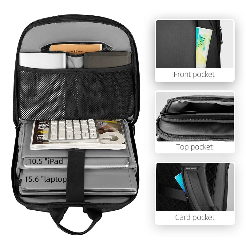 Slim Oxford Laptop Backpack for 15.6" Devices by HitMyNeed