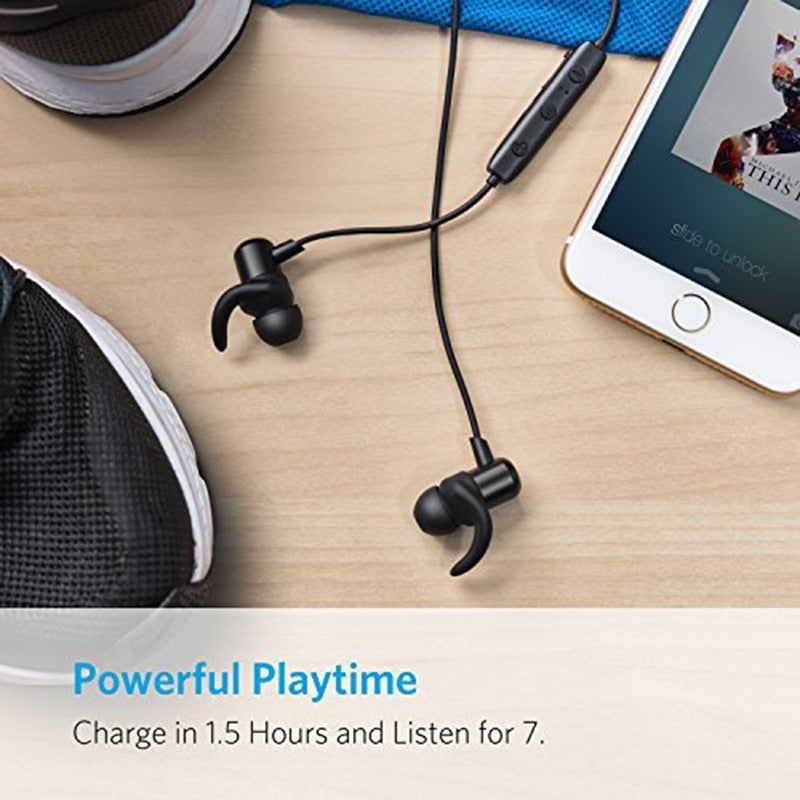 Slim Sports Wireless Headphones with Mic by HitMyNeed