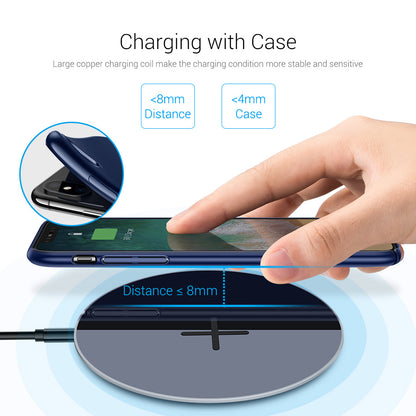 Slim Wireless Charging Pad for Qi Smartphones by HitMyNeed