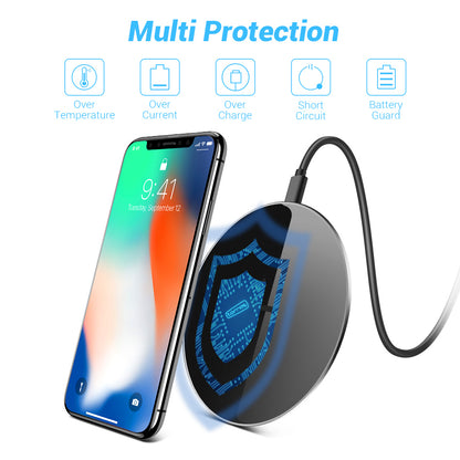 Slim Wireless Charging Pad for Qi Smartphones by HitMyNeed