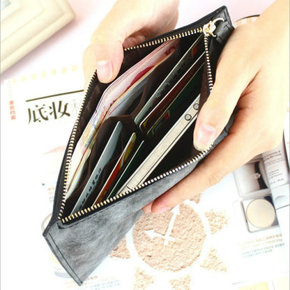 Slim Women's Wallet PU Leather Clutch Purse by HitMyNeed