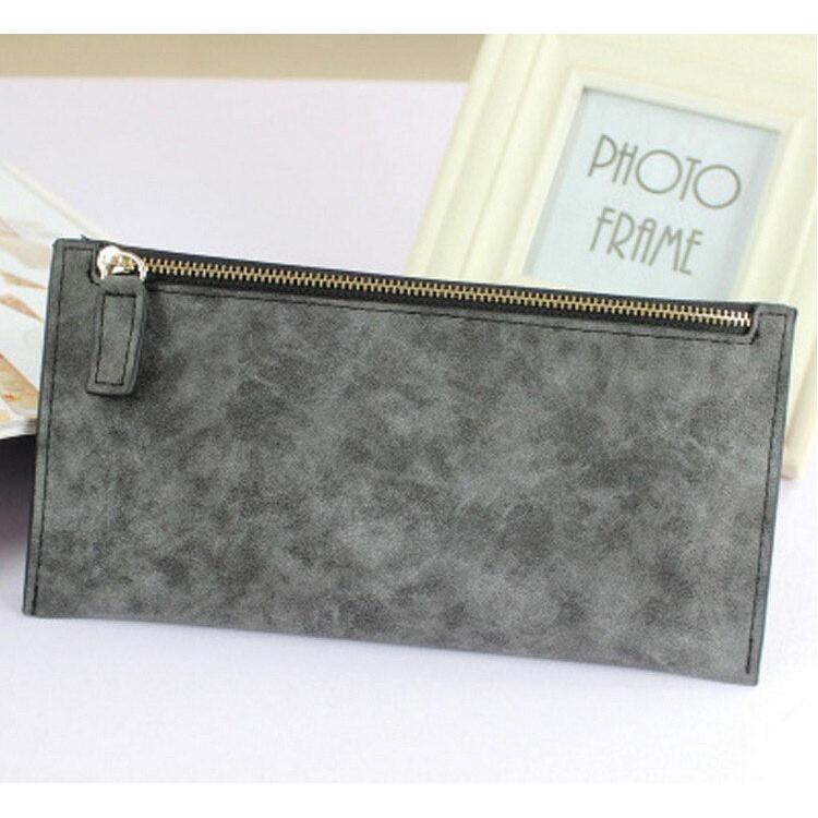 Slim Women's Wallet PU Leather Clutch Purse a by HitMyNeed
