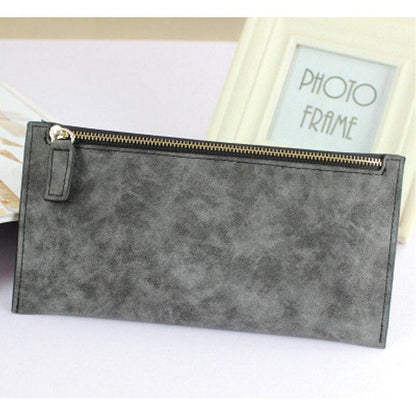 Slim Women's Wallet PU Leather Clutch Purse a by HitMyNeed