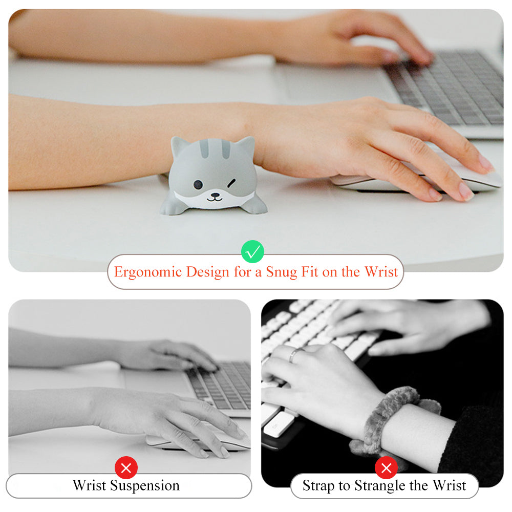 Slow Rising Animal Wrist Cushion for Ergonomic Support by HitMyNeed