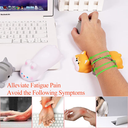 Slow Rising Animal Wrist Cushion for Ergonomic Support by HitMyNeed