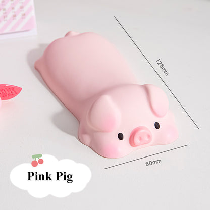 Slow Rising Animal Wrist Cushion for Ergonomic Support pig by HitMyNeed