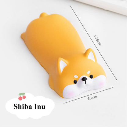 Slow Rising Animal Wrist Cushion for Ergonomic Support shiba-inu by HitMyNeed