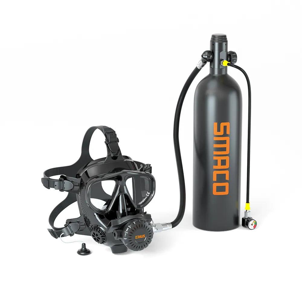 SMACO M8058 Full Face Diving Mask with Regulator by HitMyNeed