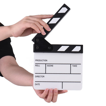 Small Acrylic Director's Clapboard Slate 16.5 x 15 cm by HitMyNeed