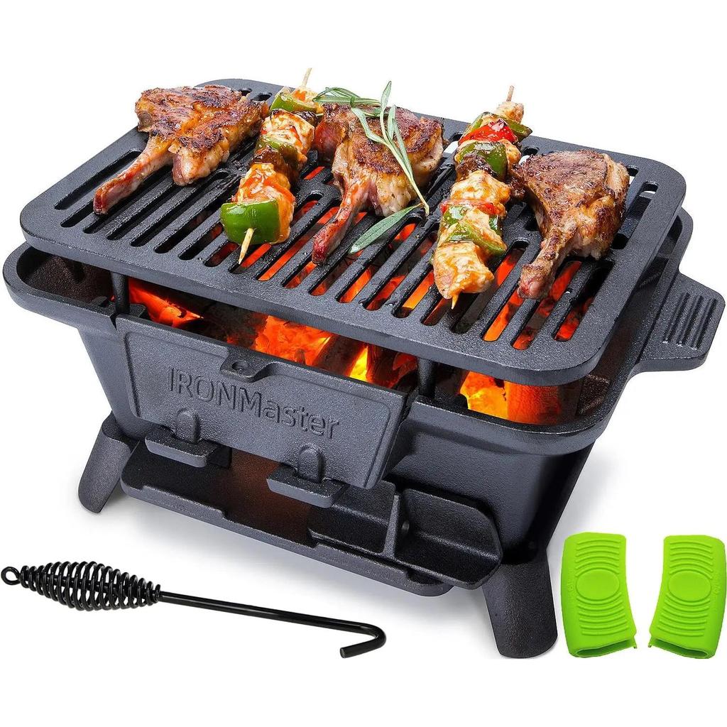 Small Cast Iron Yakitori Charcoal Grill, Portable by HitMyNeed