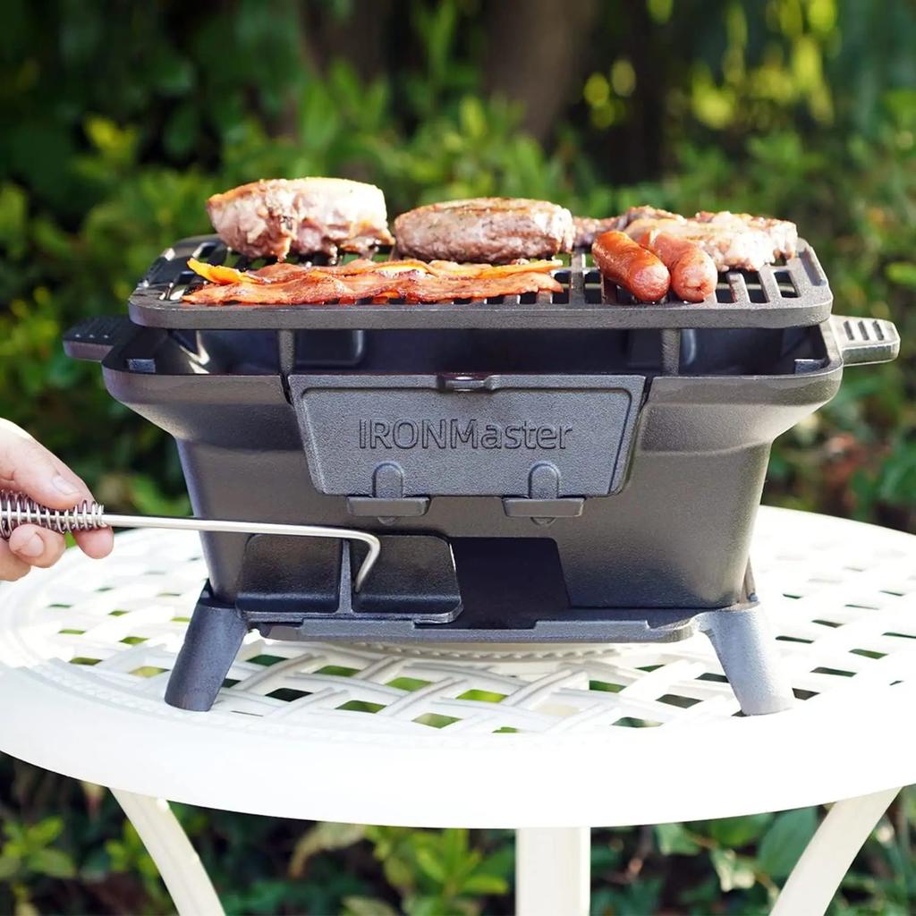 Small Cast Iron Yakitori Charcoal Grill, Portable by HitMyNeed