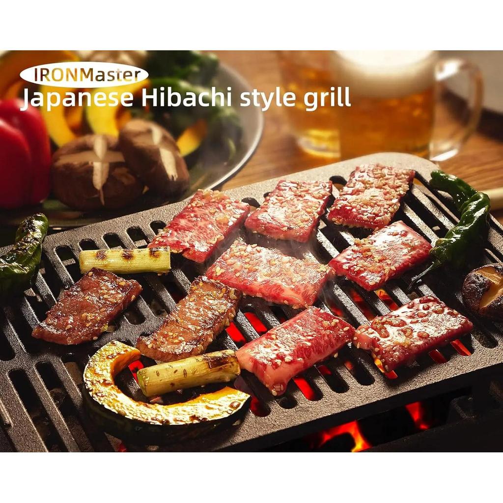 Small Cast Iron Yakitori Charcoal Grill, Portable by HitMyNeed