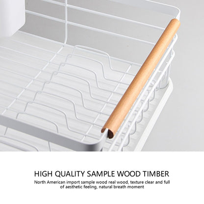 Small Dish Rack with Tray and Utensil Holder by HitMyNeed
