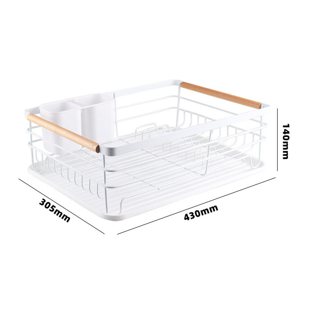 Small Dish Rack with Tray and Utensil Holder by HitMyNeed