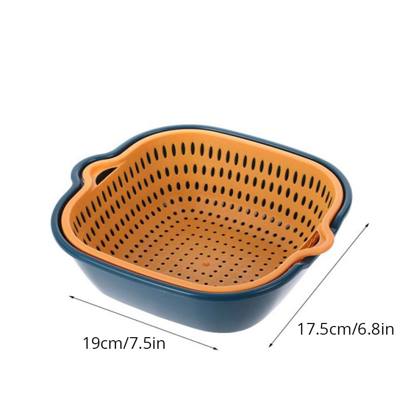 Small Double-Layer Kitchen Drain and Storage Basket by HitMyNeed
