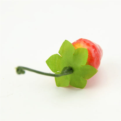Small Foam Fake Strawberries Decor Set, 10-Pack by HitMyNeed
