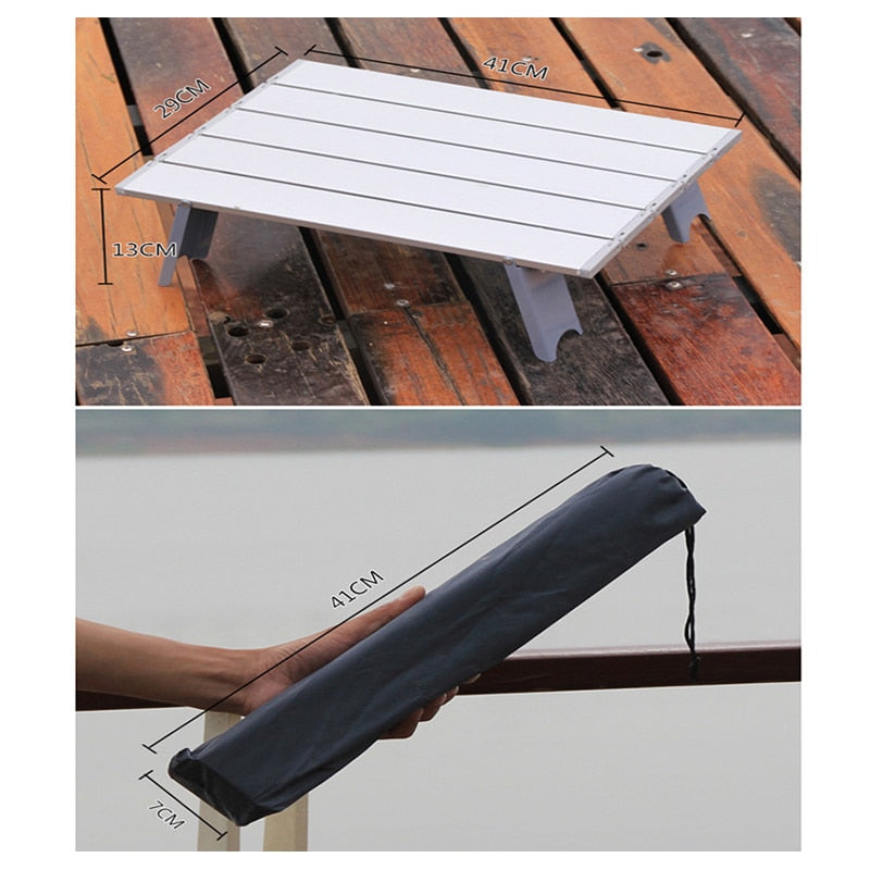 Small Foldable Camping Table with Carry Bag by HitMyNeed