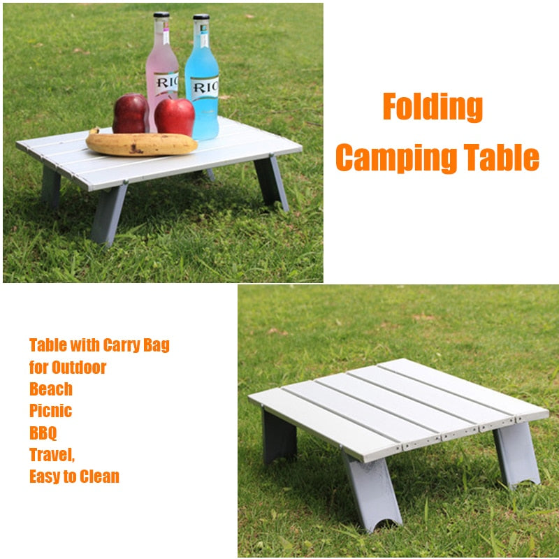 Small Foldable Camping Table with Carry Bag by HitMyNeed