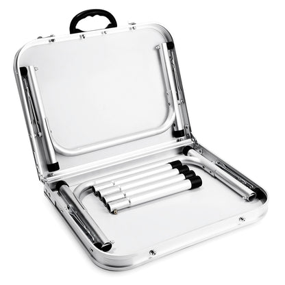 Small Folding Table with Adjustable Legs & Handle by HitMyNeed