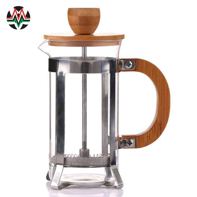 Small French Press with Bamboo Lid, 350ml by HitMyNeed