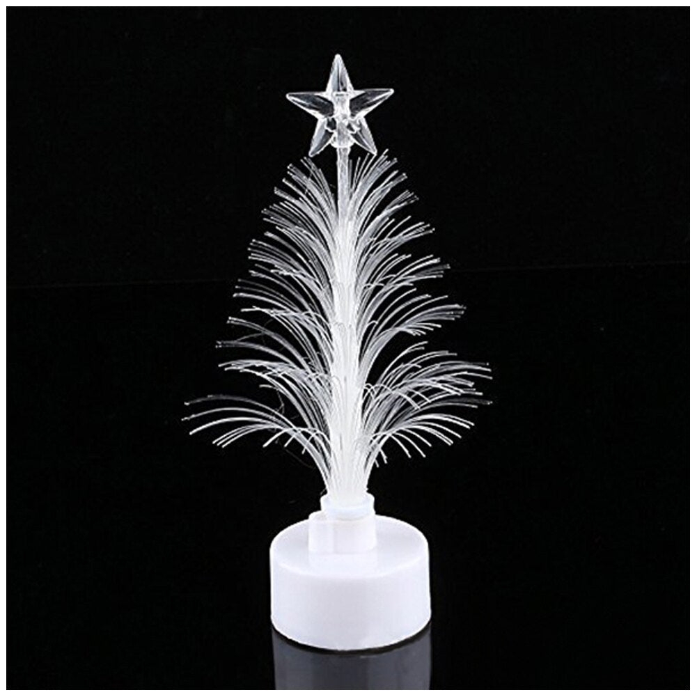 Small LED Fiber Optic Christmas Tree Night Light by HitMyNeed