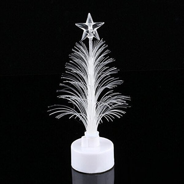 Small LED Fiber Optic Christmas Tree Night Light by HitMyNeed