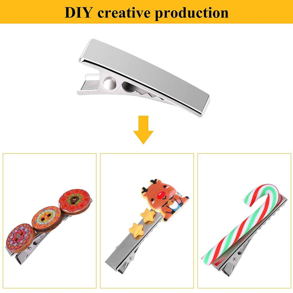 Small Metal Alligator Hair Clips 2cm (50 Pack) by HitMyNeed