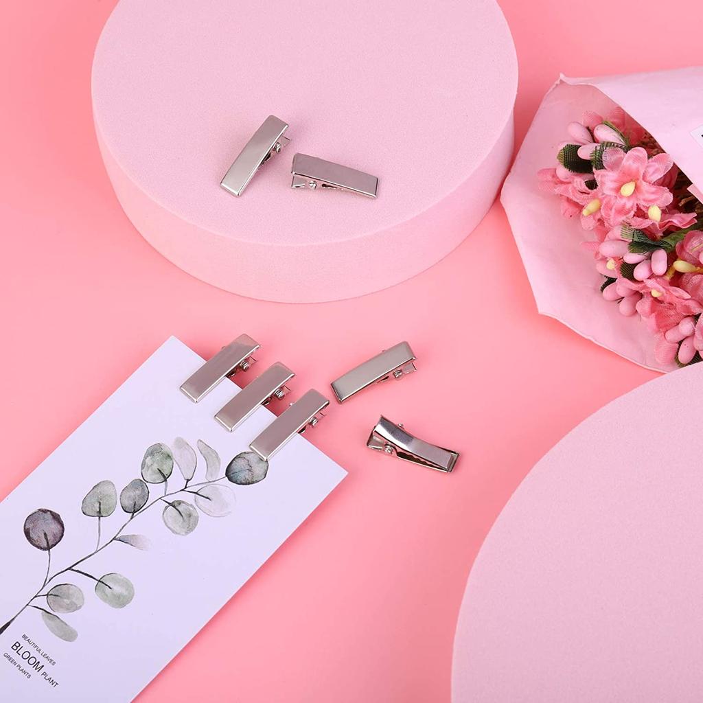 Small Metal Alligator Hair Clips 2cm (50 Pack) by HitMyNeed
