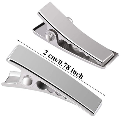 Small Metal Alligator Hair Clips 2cm (50 Pack) by HitMyNeed