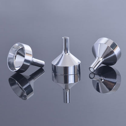 Small Metal Funnels for Mini Bottles (Set of 5) by HitMyNeed
