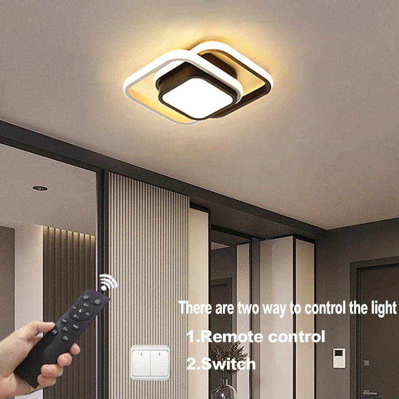 Small Modern LED Ceiling Light with 2 Rings by HitMyNeed