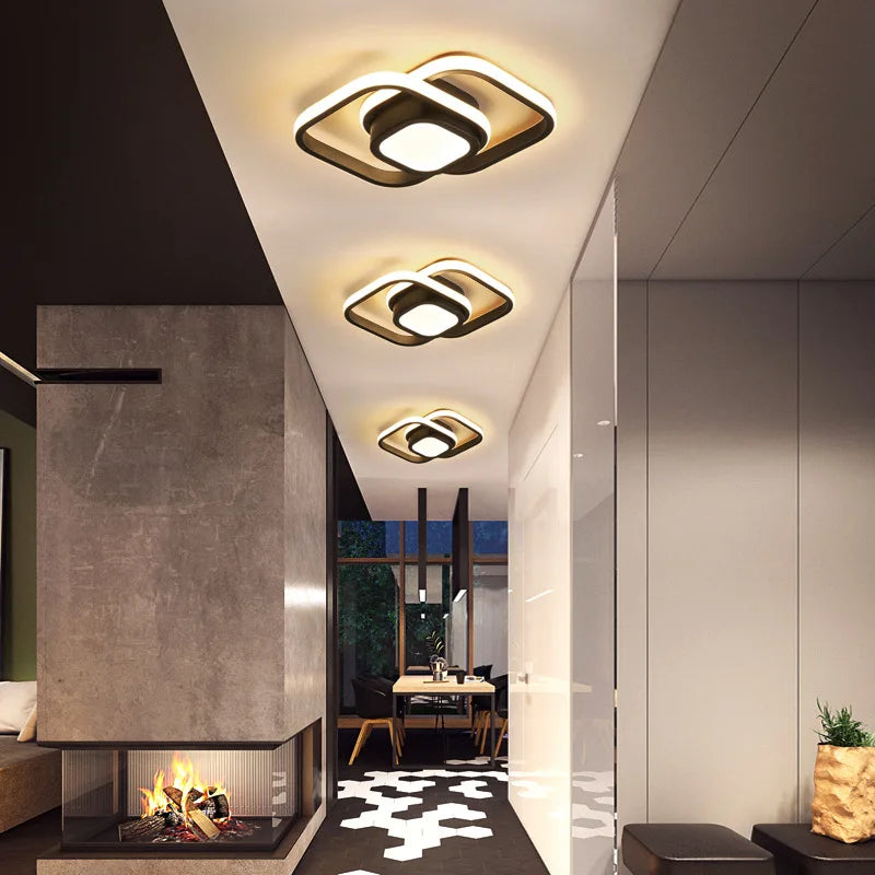 Small Modern LED Ceiling Light with 2 Rings by HitMyNeed