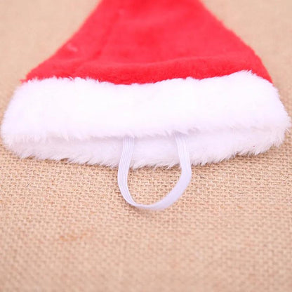 Small Plush Santa Hat for Cats and Small Dogs by HitMyNeed
