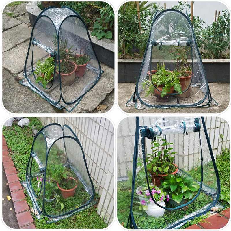 Small Pop Up Greenhouse with Ground Nails by HitMyNeed