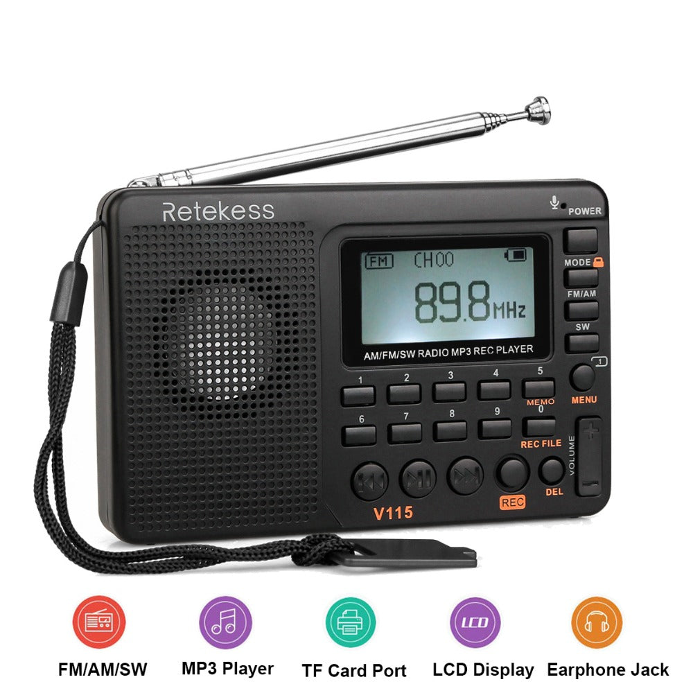 Small Portable Radio with Recorder and MP3 Player by HitMyNeed