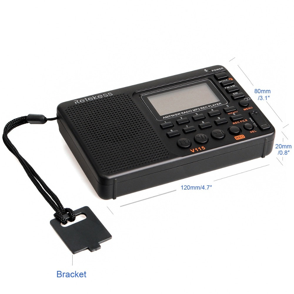 Small Portable Radio with Recorder and MP3 Player by HitMyNeed